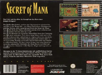 Secret of Mana (Europe) (Rev 1) box cover back